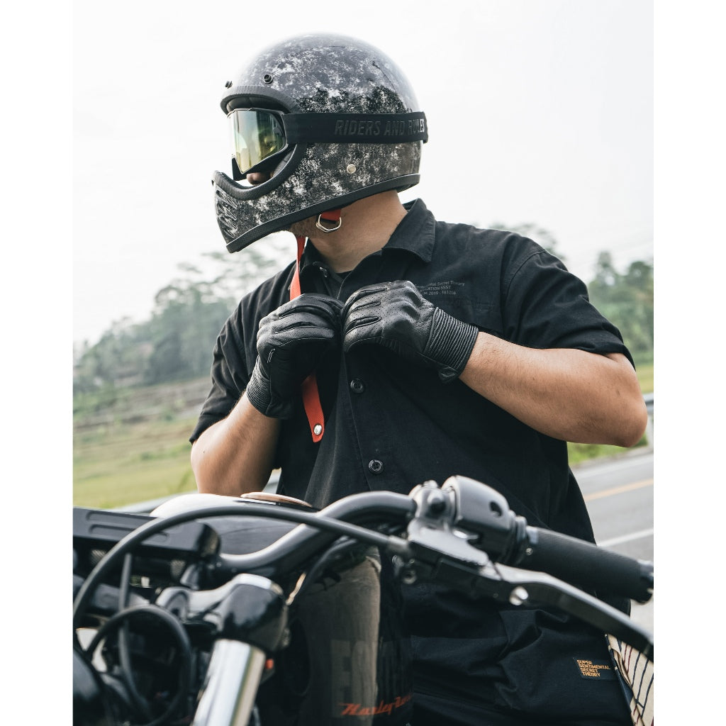 Byron Leather Knuckle Protector Gloves