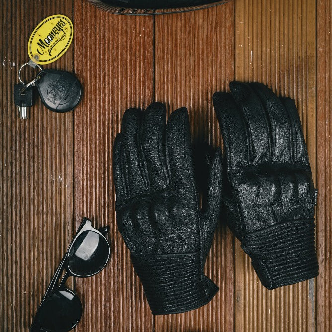 Byron Leather Knuckle Protector Gloves