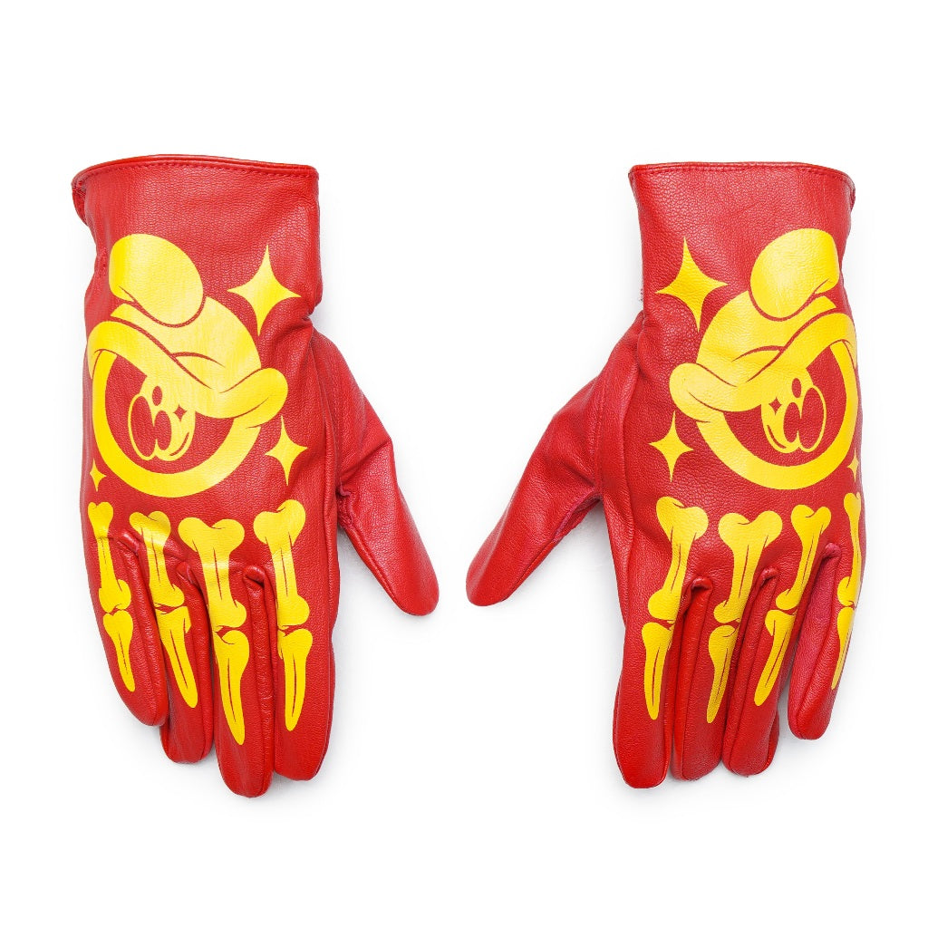 Northy X Muklay Bizzare Eyes Leather Gloves