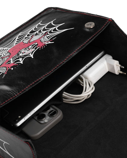 Northy X Gindring Motorcycle Leather Bag Side