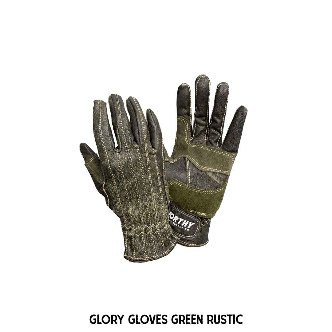 A pair of brown and yellow leather gloves with visible stitching and the brand name 'NORTHY' on the wrist strap.