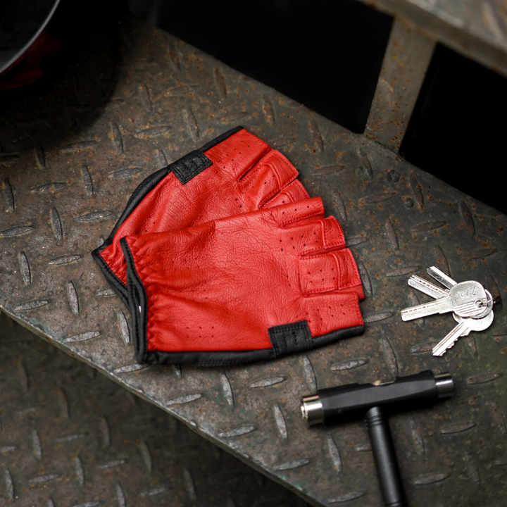 Northy-Leon Leather Half Finger Gloves