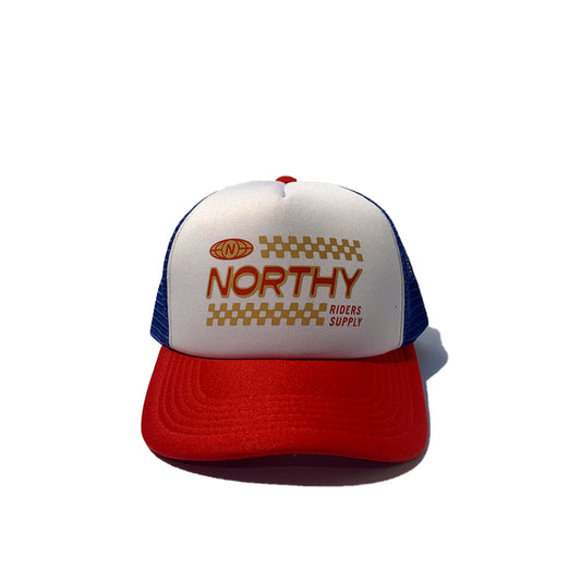 Topi Northy Trucker Hat - Checker Flags